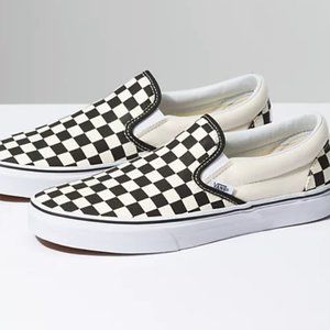 Checkered Slip on Vans